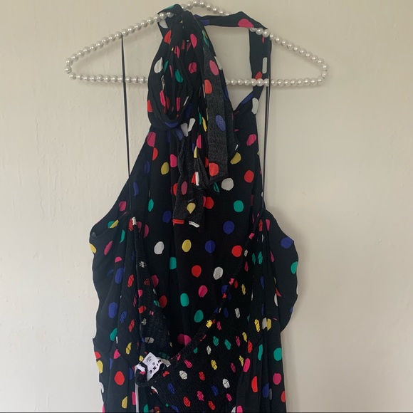 NWT RIXO x Target Polka Dot Mini Halter Dress - Picture 9 of 10